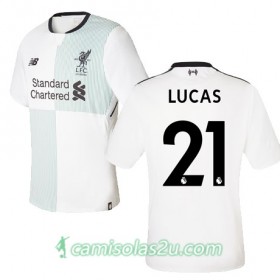 Camisolas de Futebol Liverpool LUCAS Equipamento Alternativa 2017/18 Manga Curta