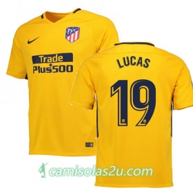 Camisolas de Futebol Atlético Madrid LUCAS Equipamento Alternativa 2017/18 Manga Curta