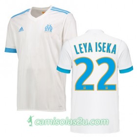 Camisolas de Futebol Olympique de Marseille AARON LEYA ISEKA Equipamento Principal 2017/18 Manga Curta