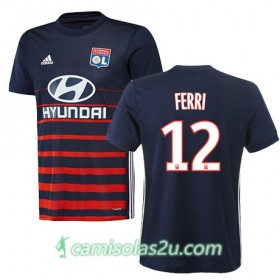 Camisolas de Futebol Olympique Lyonnais JORDAN FERRI Equipamento Alternativa 2017/18 Manga Curta