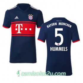Camisolas de Futebol Bayern München HUMMELS Equipamento Alternativa 2017/18 Manga Curta
