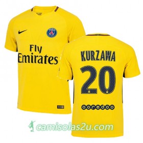 Camisolas de Futebol Paris Saint-Germain LAYVIN KURZAWA Equipamento Alternativa 2017/18 Manga Curta