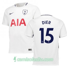 Camisolas de Futebol Tottenham Hotspur DIER Equipamento Principal 2017/18 Manga Curta