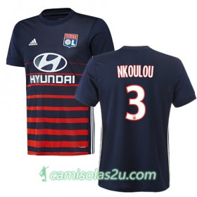 Camisolas de Futebol Olympique Lyonnais NICOLAS NKOULOU Equipamento Alternativa 2017/18 Manga Curta