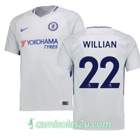 Camisolas de Futebol Chelsea WILLIAN Equipamento Alternativa 2017/18 Manga Curta