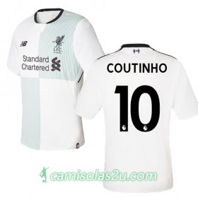 Camisolas de Futebol Liverpool COUTINHO Equipamento Alternativa 2017/18 Manga Curta