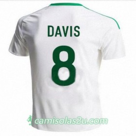 Camisolas de Futebol Irlanda do Norte STEVEN DAVIS Equipamento Alternativa 2016/17 Manga Curta