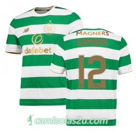 Camisolas de Futebol Celtic CRISTIAN GAMBOA Equipamento Principal 2017/18 Manga Curta