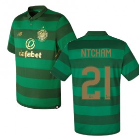 Camisolas de Futebol Celtic OLIVIER NTCHAM Equipamento Alternativa 2017/18 Manga Curta