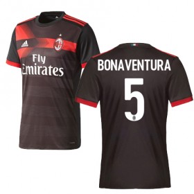 Camisolas de Futebol AC Milan BONAVENTURA Equipamento 3ª 2017/18 Manga Curta