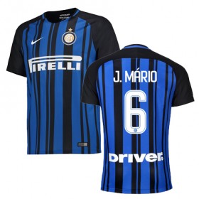 Camisolas de Futebol Inter de Milão J MARIO Equipamento Principal 2017/18 Manga Curta