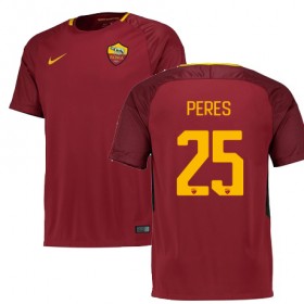 Camisolas de Futebol AS Roma PERES Equipamento Principal 2017/18 Manga Curta