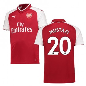 Camisolas de Futebol Arsenal MUSTAFI Equipamento Principal 2017/18 Manga Curta