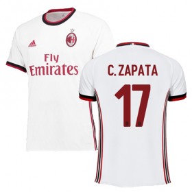 Camisolas de Futebol AC Milan ZAPATA Equipamento Alternativa 2017/18 Manga Curta
