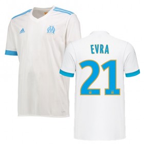 Camisolas de Futebol Olympique de Marseille Patrice Evra Equipamento Principal 2017/18 Manga Curta