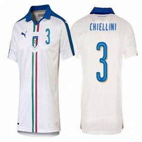 Camisolas de Futebol Itália GIORGIO CHIELLINI Equipamento Alternativa Euro 2016