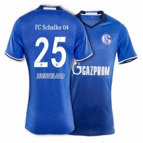 Camisolas de Futebol Schalke HUNTELAAR Equipamento Principal 2017/18 Manga Curta
