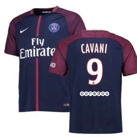 Camisolas de Futebol Paris Saint-Germain EDINSON CAVANI Equipamento Principal 2017/18 Manga Curta