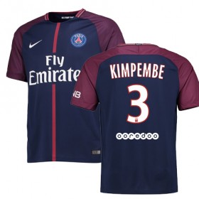 Camisolas de Futebol Paris Saint-Germain PRESNEL KIMPEMBE Equipamento Principal 2017/18 Manga Curta