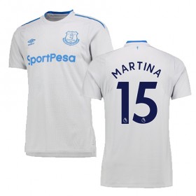 Camisolas de Futebol Everton MARTINA Equipamento Alternativa 2017/18 Manga Curta