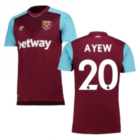 Camisolas de Futebol West Ham A AYEW Equipamento Principal 2017/18 Manga Curta