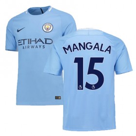 Camisolas de Futebol Manchester City MANGALA Equipamento Principal 2017/18 Manga Curta