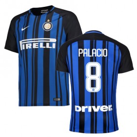 Camisolas de Futebol Inter de Milão PALACIO Equipamento Principal 2017/18 Manga Curta