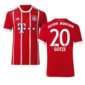 Camisolas de Futebol Bayern München FELIX GOTZE Equipamento Principal 2017/18 Manga Curta