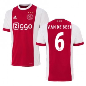 Camisolas de Futebol Ajax Amsterdam DONNY VAN DE BEEK Equipamento Principal 2017/18 Manga Curta
