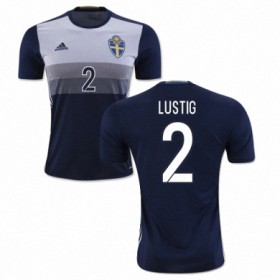 Camisolas de Futebol Suécia MIKAEL LUSTIG Equipamento Alternativa Euro 2016