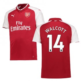 Camisolas de Futebol Arsenal WALCOTT Equipamento Principal 2017/18 Manga Curta