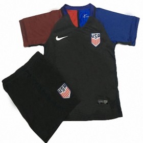 Camisolas de Futebol Estados Unidos Criança Equipamento Alternativa 2016/17 Manga Curta