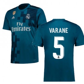 Camisolas de Futebol Real Madrid VARANE Equipamento 3ª 2017/18 Manga Curta