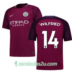Camisolas de Futebol Manchester City WILFRIED Equipamento Alternativa 2017/18 Manga Curta
