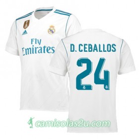 Camisolas de Futebol Real Madrid DANI CEBALLOS Equipamento Principal 2017/18 Manga Curta
