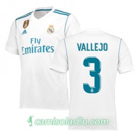 Camisolas de Futebol Real Madrid JESUS VALLEJO Equipamento Principal 2017/18 Manga Curta
