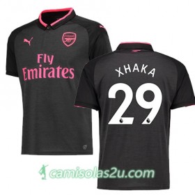 Camisolas de Futebol Arsenal XHAKA Equipamento 3ª 2017/18 Manga Curta