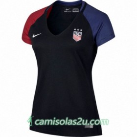 Camisolas de Futebol Estados Unidos Mulher Equipamento Alternativa 2016/17 Manga Curta