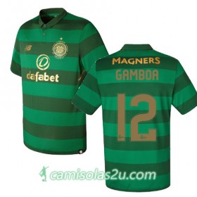 Camisolas de Futebol Celtic CRISTIAN GAMBOA Equipamento Alternativa 2017/18 Manga Curta