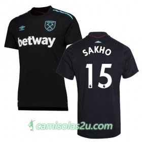 Camisolas de Futebol West Ham SAKHO Equipamento Alternativa 2017/18 Manga Curta