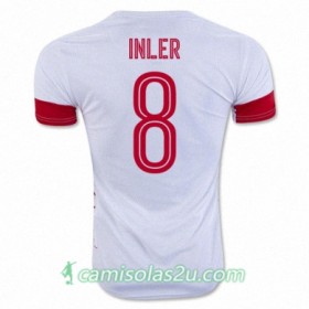 Camisolas de Futebol Suíça GOKHAN INLER Equipamento Alternativa Euro 2016