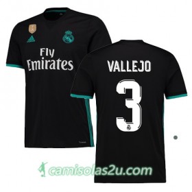 Camisolas de Futebol Real Madrid JESUS VALLEJO Equipamento Alternativa 2017/18 Manga Curta