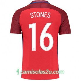 Camisolas de Futebol Inglaterra STONES Equipamento Alternativa Euro 2016