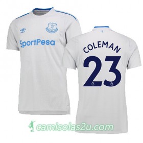 Camisolas de Futebol Everton COLEMAN Equipamento Alternativa 2017/18 Manga Curta