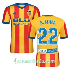 Camisolas de Futebol Valencia S MINA Equipamento Alternativa 2017/18 Manga Curta