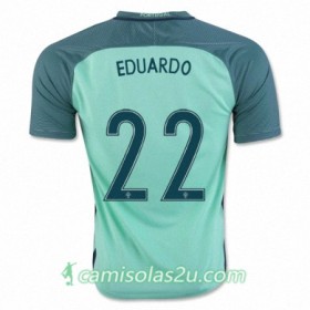 Camisolas de Futebol Portugal EDUARDO Equipamento Alternativa Euro 2016