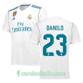 Camisolas de Futebol Real Madrid DANILO Equipamento Principal 2017/18 Manga Curta