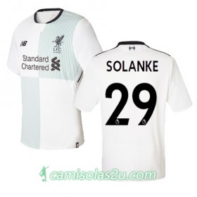 Camisolas de Futebol Liverpool SOLANKE Equipamento Alternativa 2017/18 Manga Curta