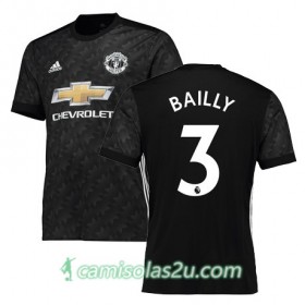 Camisolas de Futebol Manchester United BAILLY Equipamento Alternativa 2017/18 Manga Curta