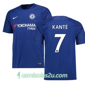 Camisolas de Futebol Chelsea KANTE Equipamento Principal 2017/18 Manga Curta